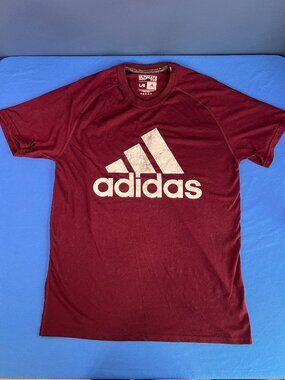 Adidas Men’s T-Shirt Maroon/Burgandy Size Large